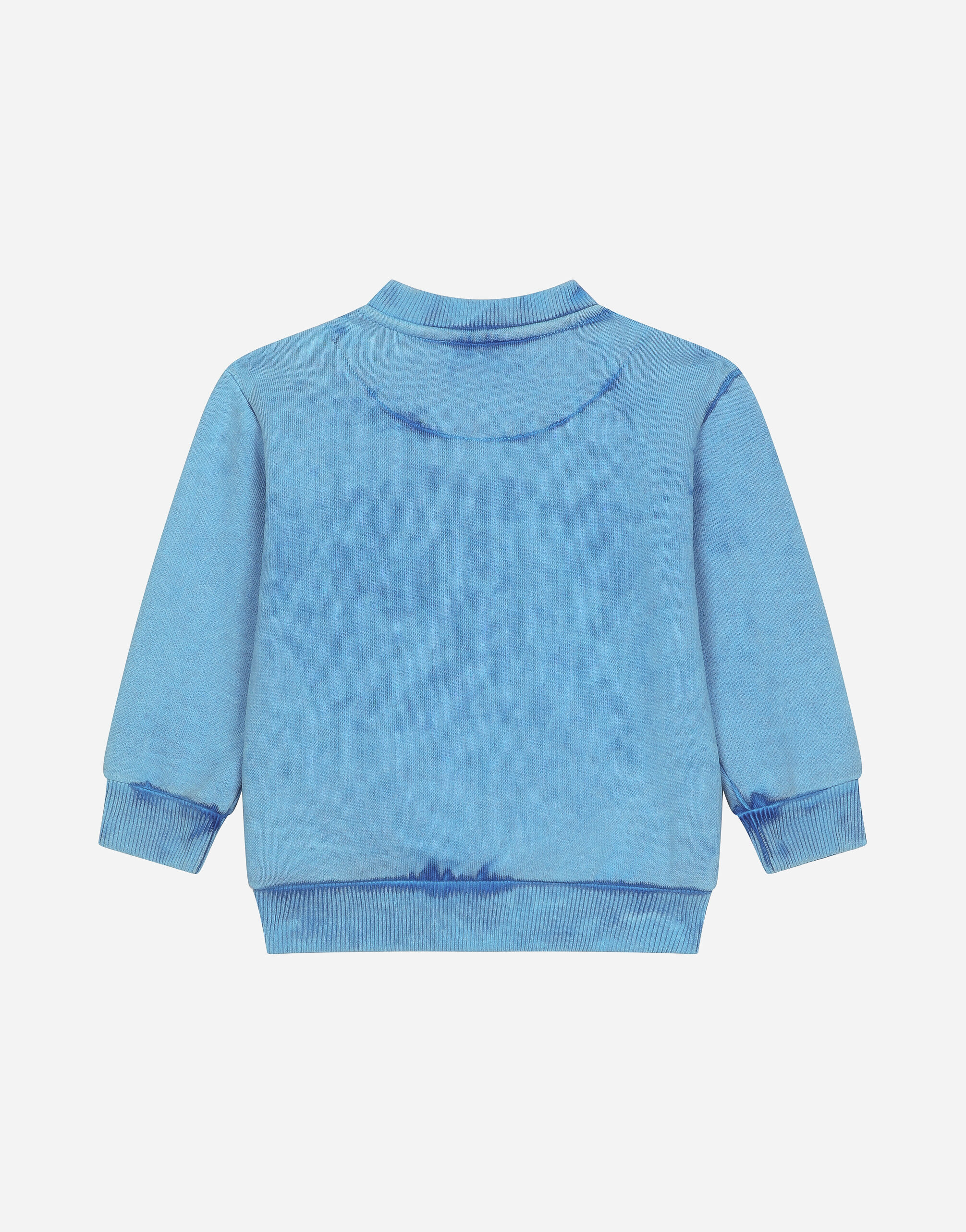 Jersey round-neck sweatshirt in Azure for Boys | Dolce&Gabbana®