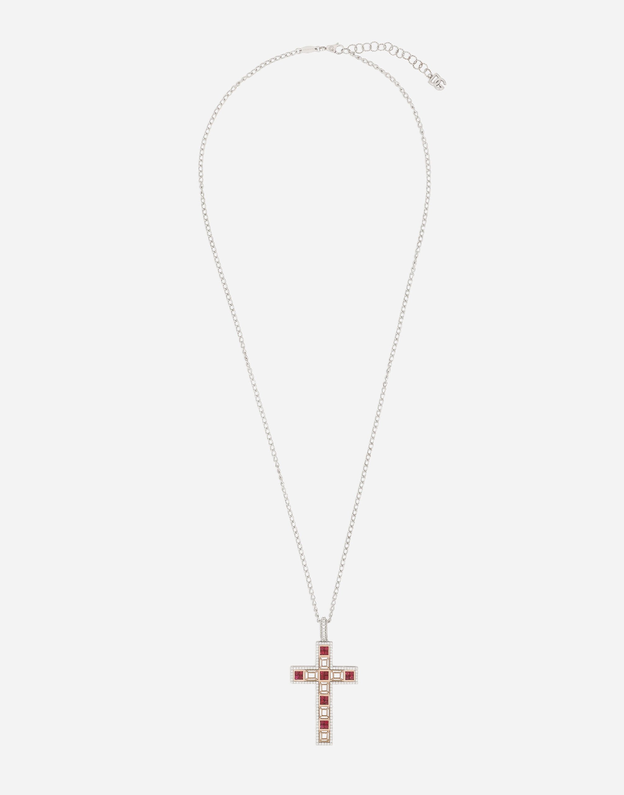${brand} Tradition pendant in pink and white gold 18kt with rubies diamonds ${colorDescription} ${masterID}
