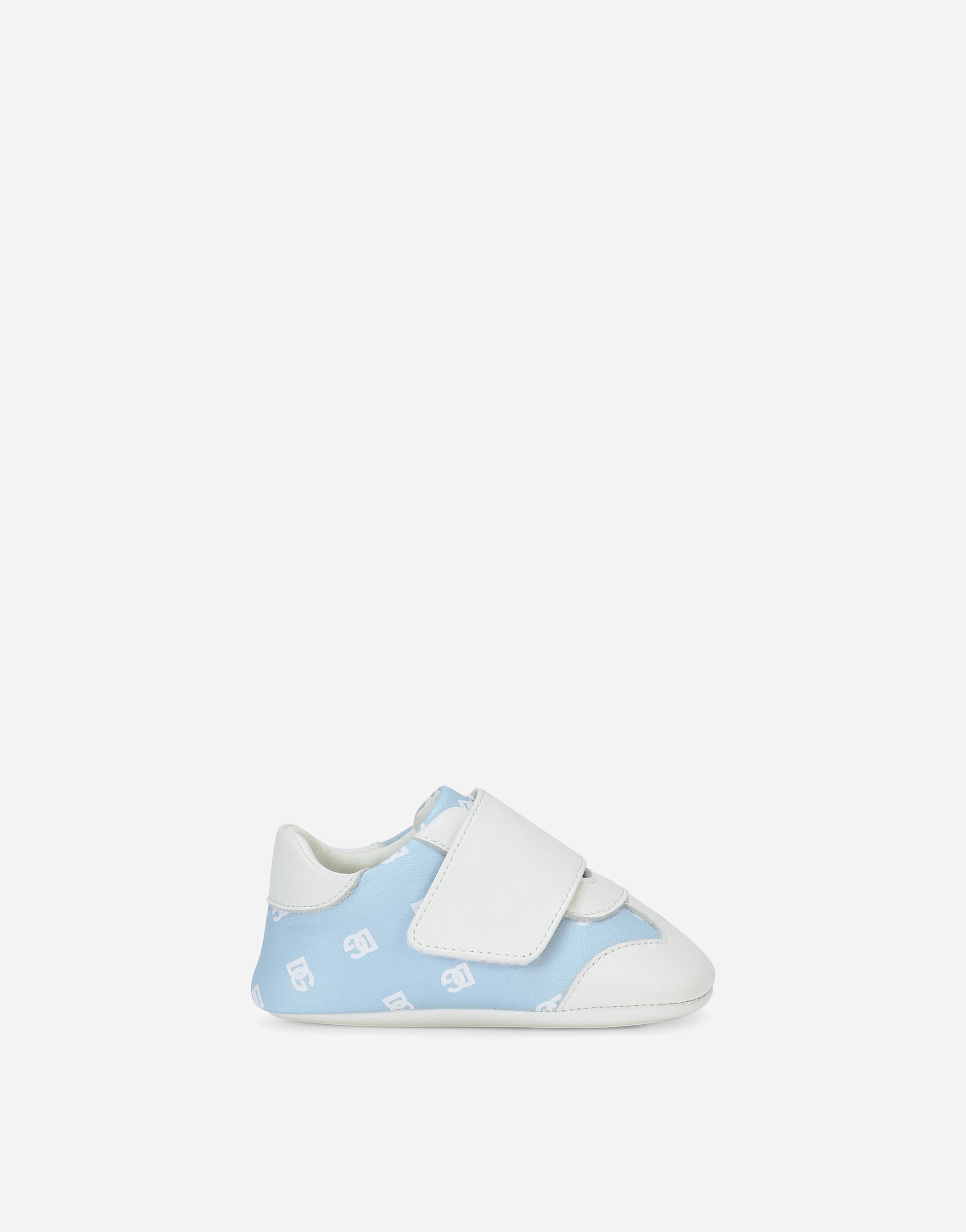 Dolce & Gabbana Nappa leather newborn sneakers with DG-logo print Multicolor DK0065AC513