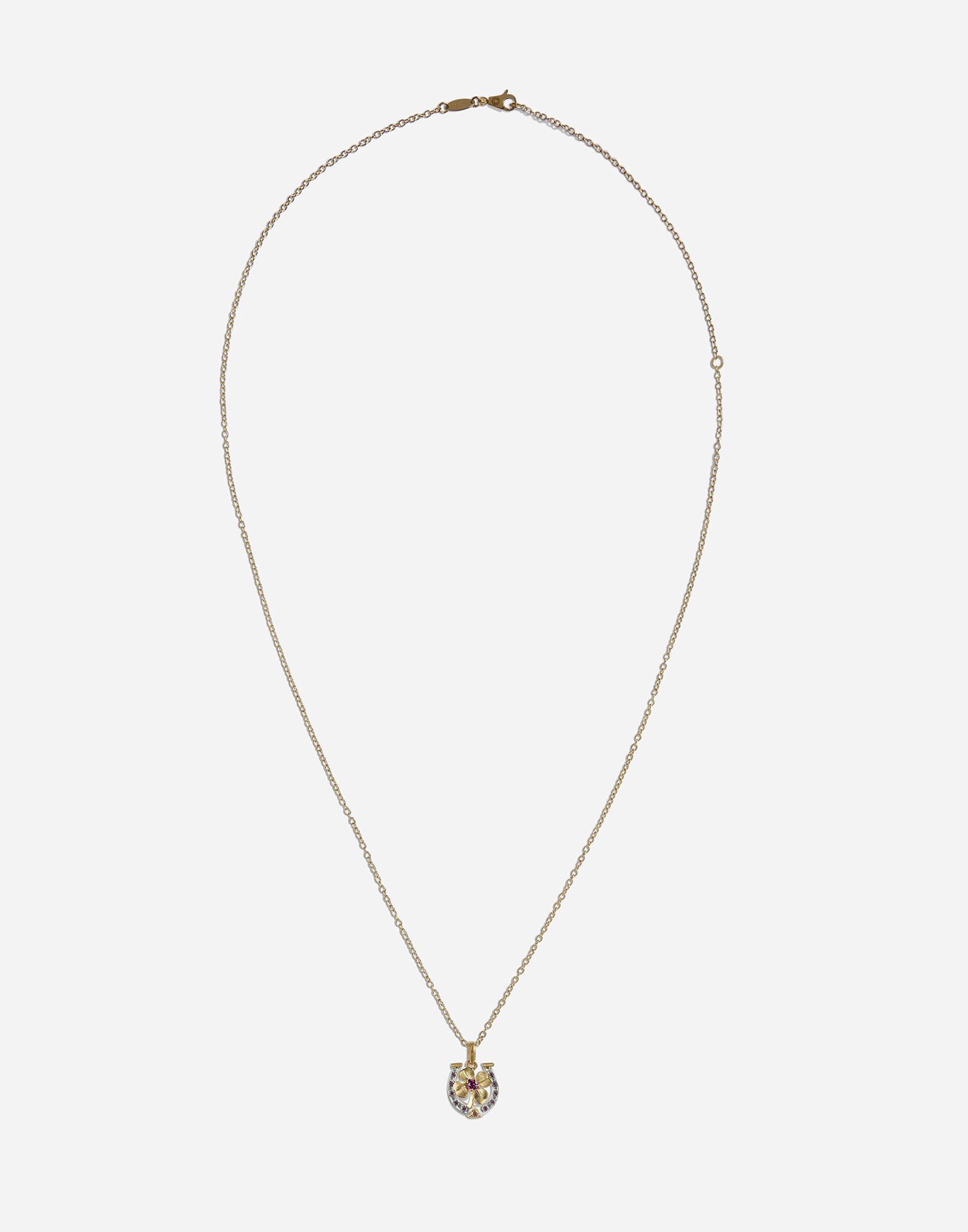 Dolce & Gabbana Ожерелье с подвеской-амулетом ЗОЛОТОЙ WALK5GWYE01