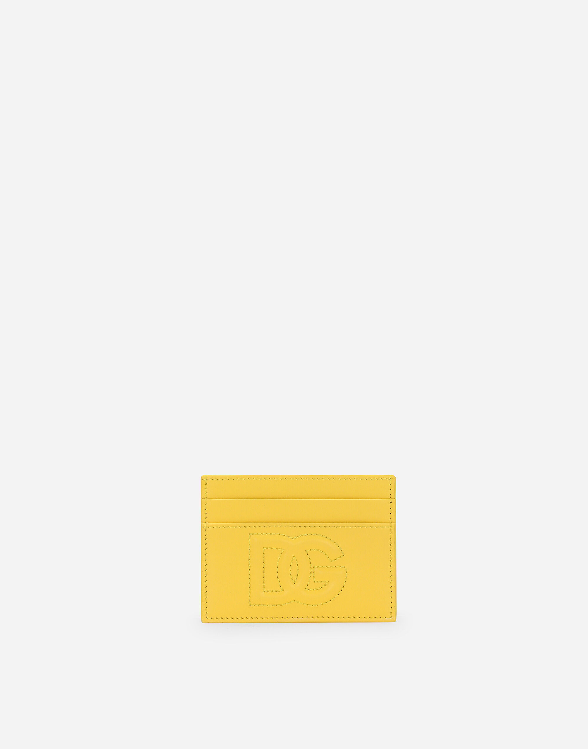 Dolce & Gabbana حافظة بطاقات DG Logo أصفر BI0330AQ240