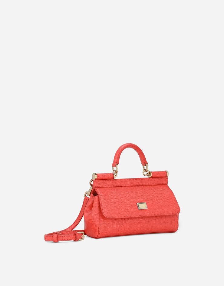 Dolce & Gabbana Маленькая сумка Sicily с короткой ручкой оранжевый BB7116A1001