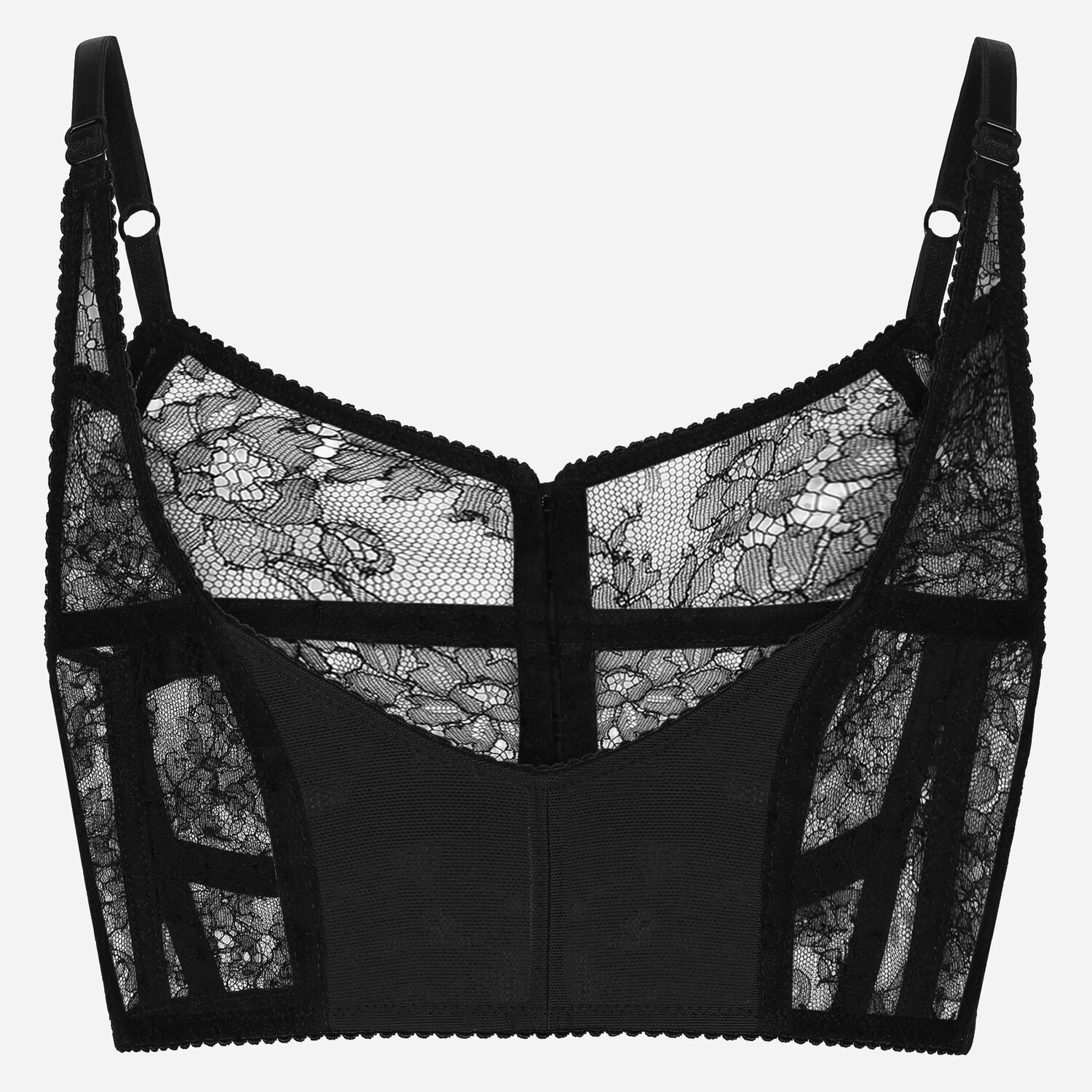 Lace lingerie bustier with straps Dolce&Gabbana® US | in for Black