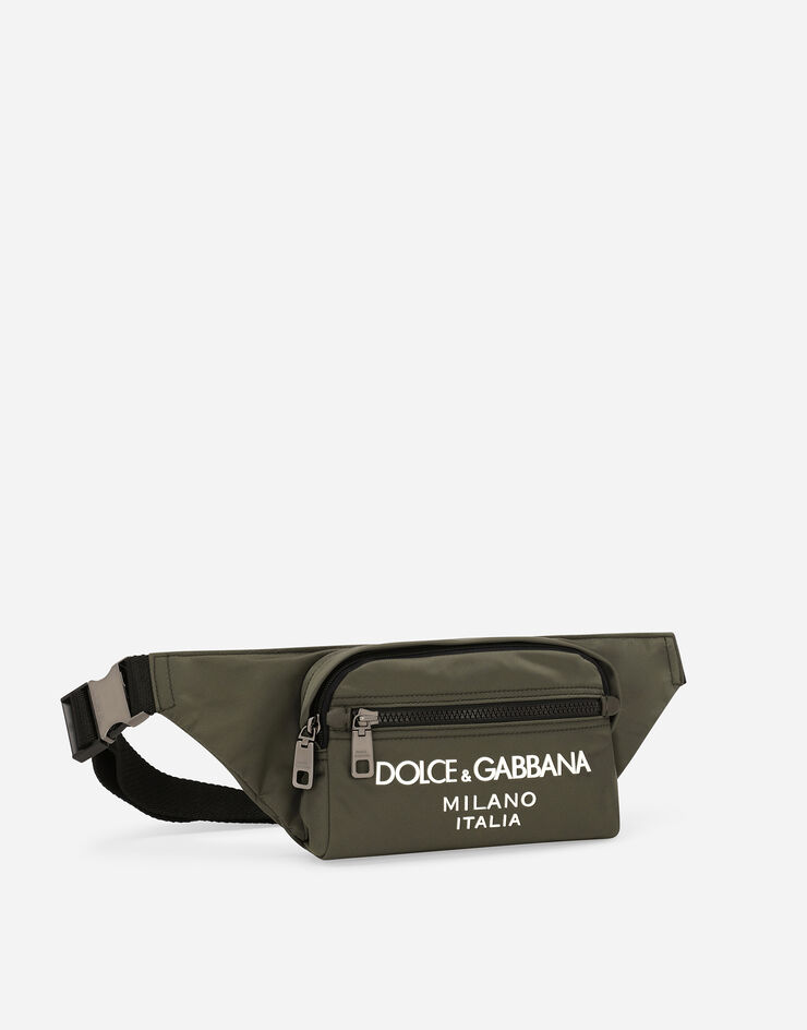 Dolce & Gabbana Small nylon belt bag Green BM2218AG182