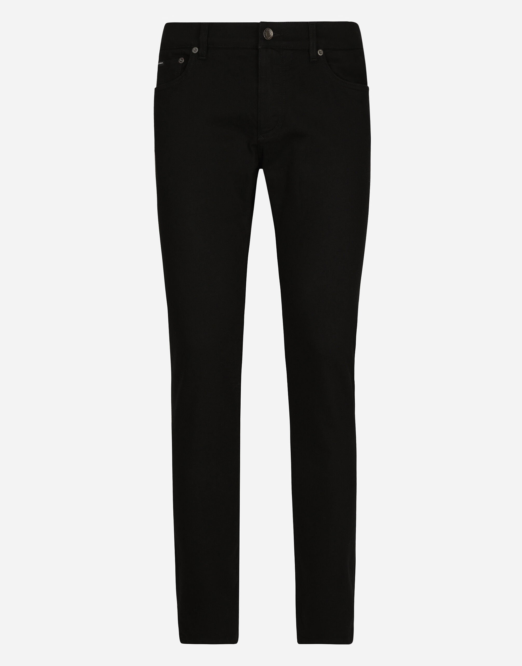 ${brand} Washed black slim-fit stretch jeans ${colorDescription} ${masterID}