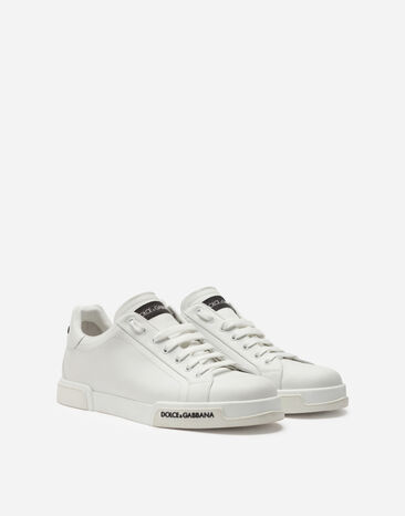 Dolce & Gabbana Sneaker Portofino in vitello nappato Bianco CS2213AA335