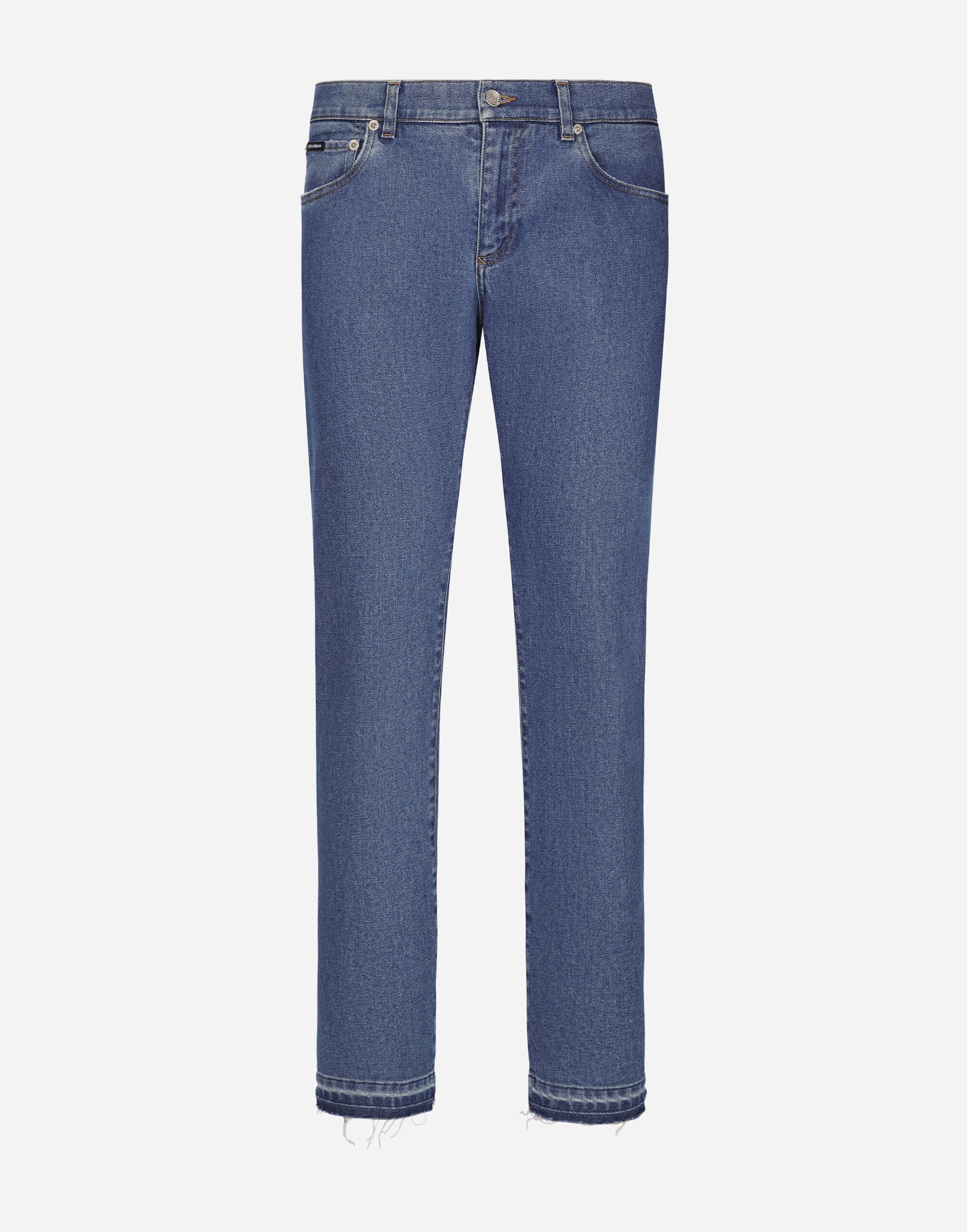 ${brand} Slim-fit stretch blue denim jeans ${colorDescription} ${masterID}