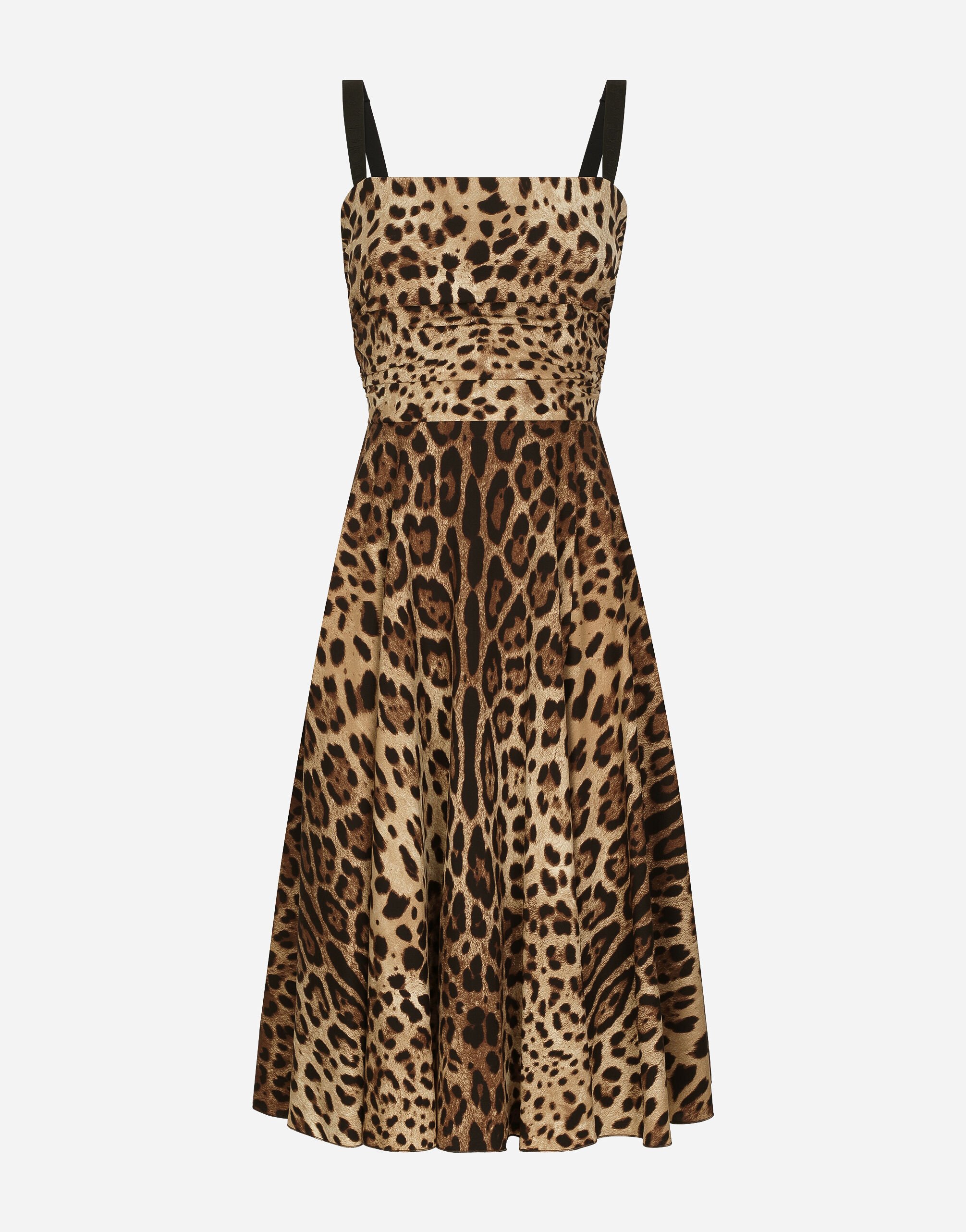 ${brand} Leopard-print cady wrap dress ${colorDescription} ${masterID}