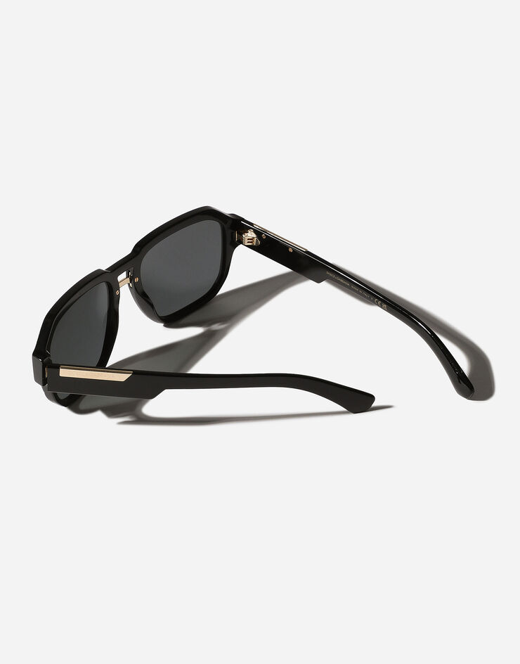 Dolce & Gabbana Gafas de sol Mirror Logo Negro mate VG446DVP187