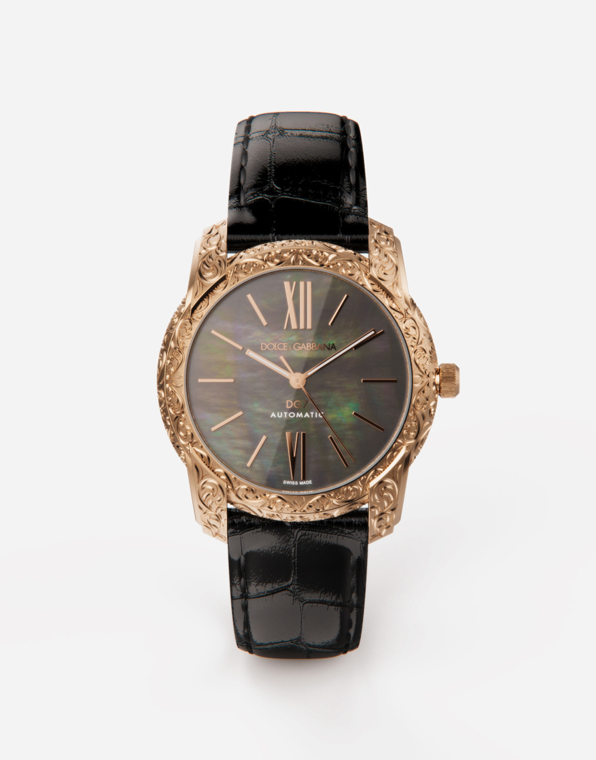 Dolce & Gabbana Reloj de oro y madre perla Negro BM2012AS738