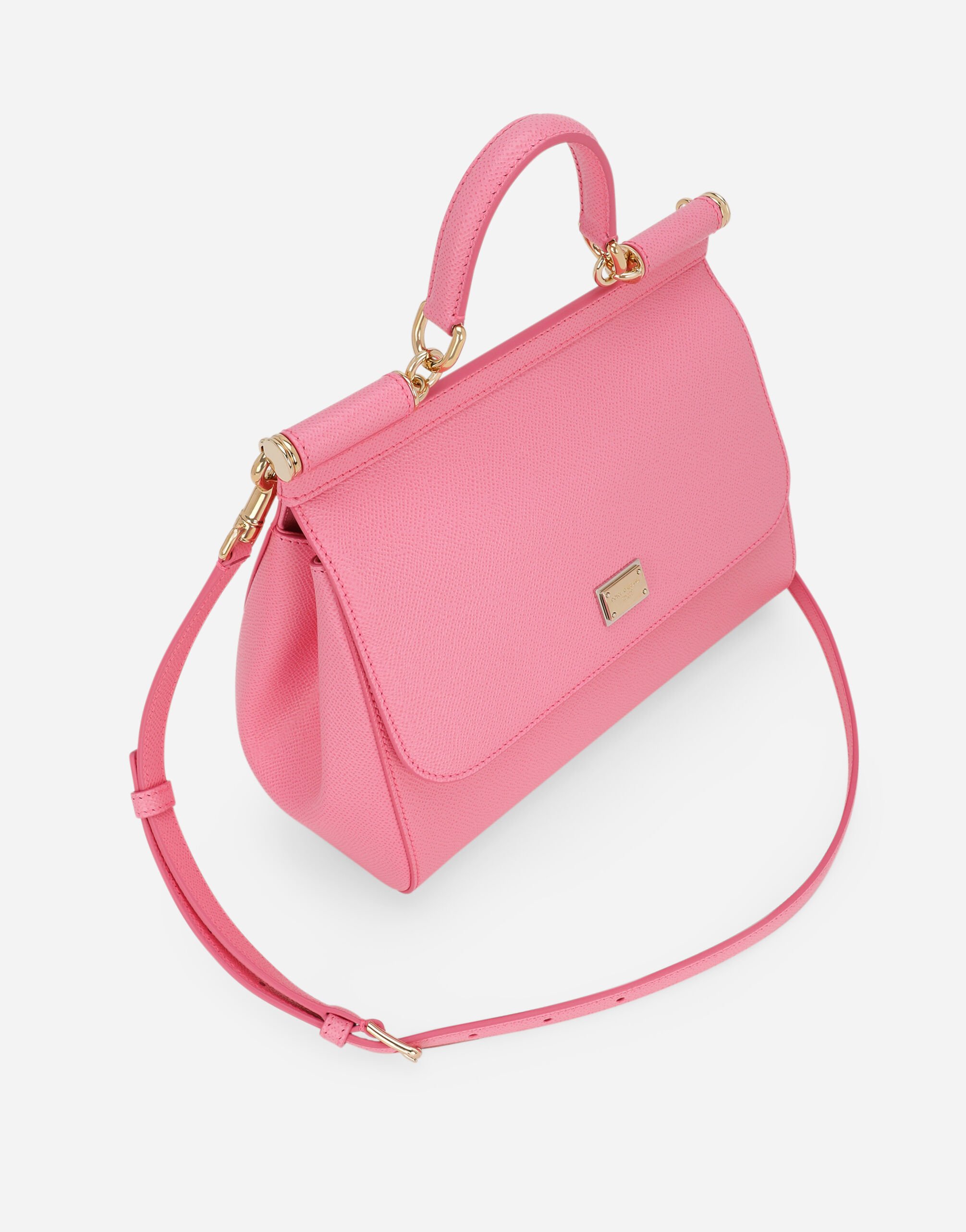 Large Sicily handbag in Pink for Women Dolce Gabbana