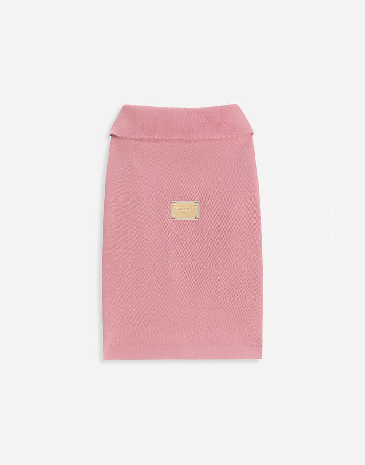 Dolce & Gabbana Polo in cotone per cani Rosa GR531EGJ131