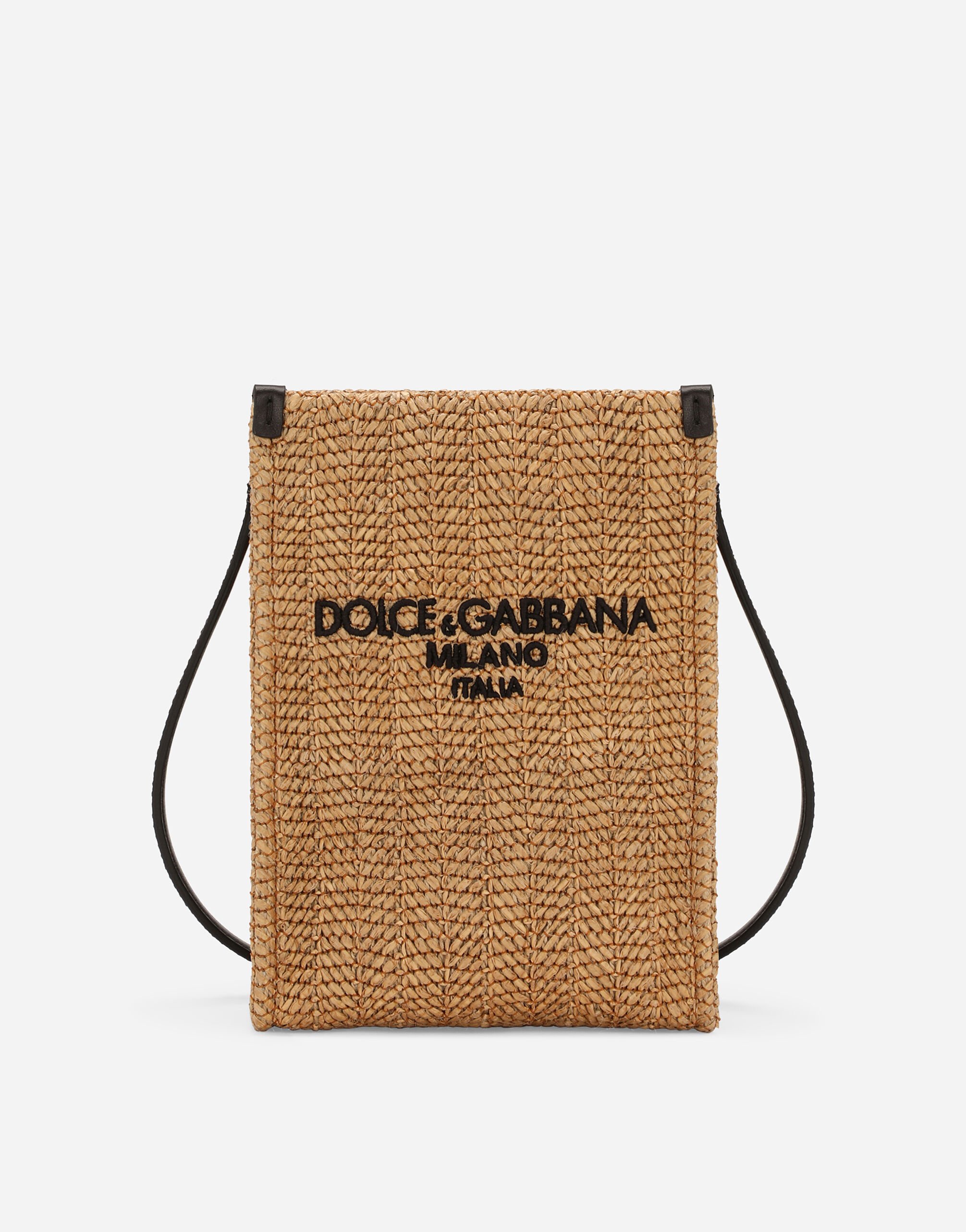 Dolce & Gabbana Kleiner Shopper aus Strohgeflecht Mehrfarbig G5LY0DG8LA5