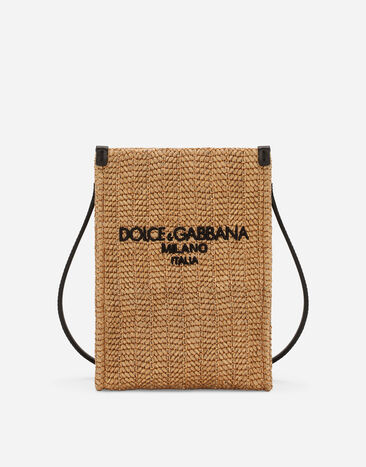 Dolce & Gabbana Small woven straw shopper Havana beige VG446EVP473