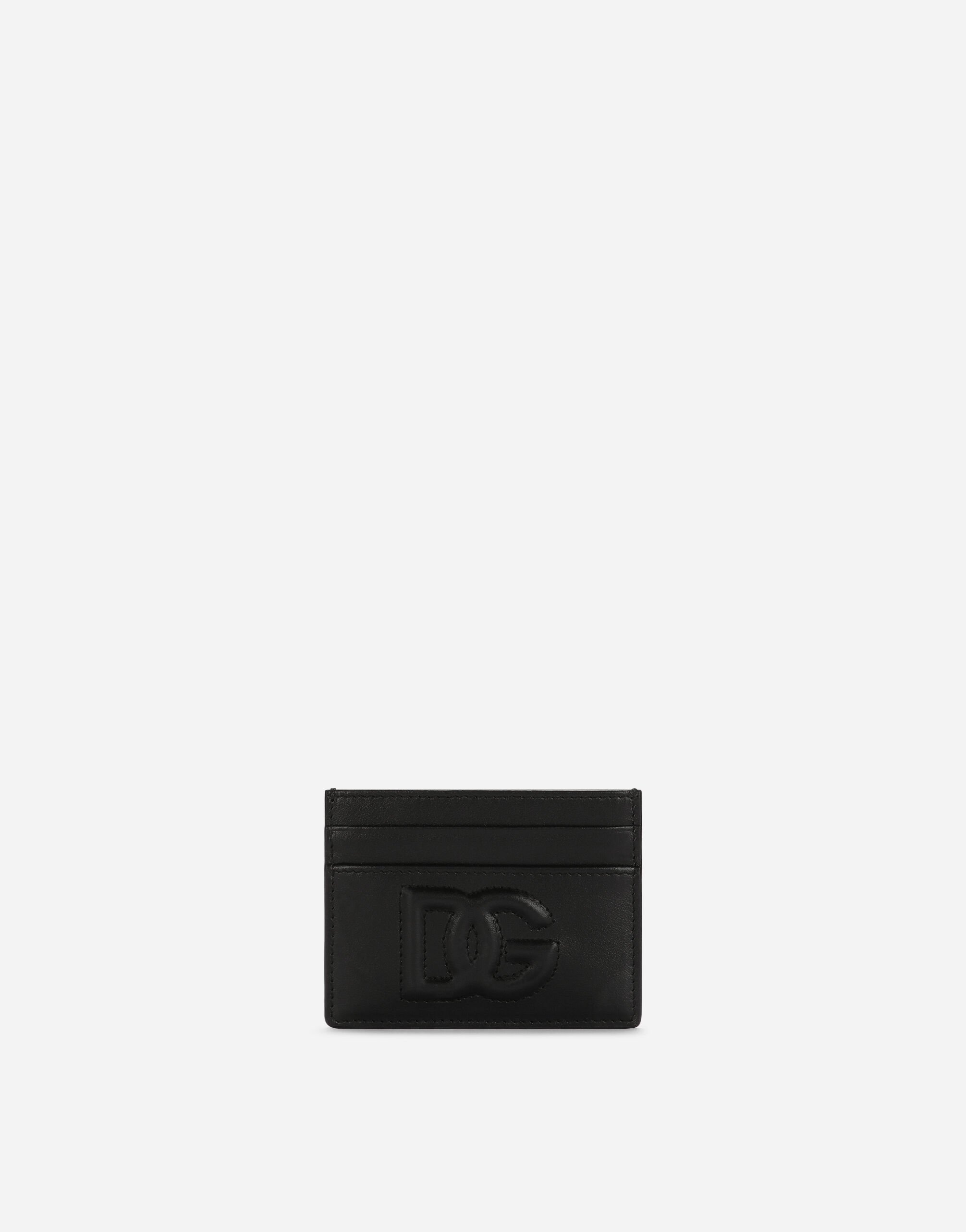Dolce & Gabbana Calfskin DG Logo card holder Fuchsia BI1265A1001
