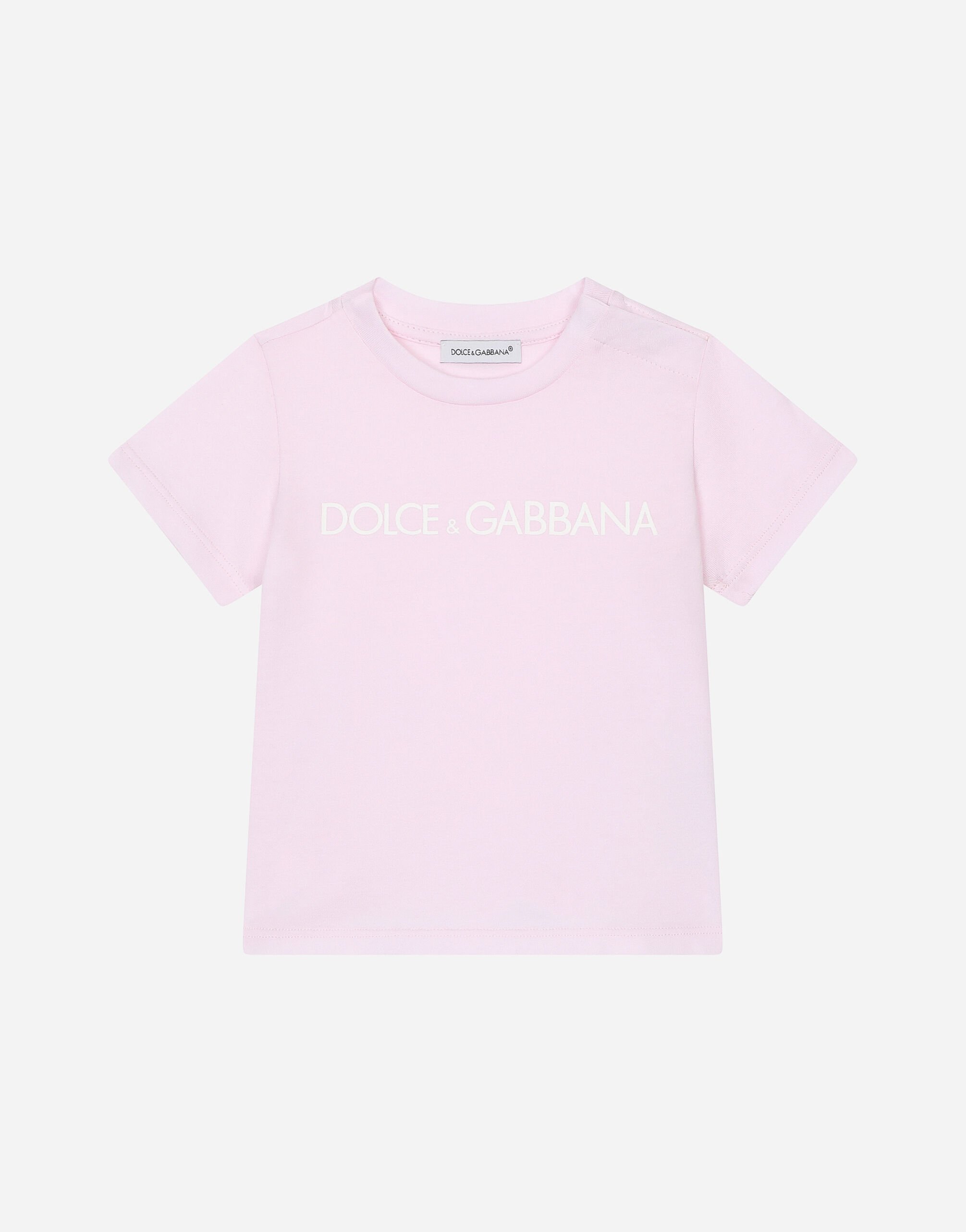 Dolce & Gabbana 로고 프린트 저지 티셔츠 인쇄 L1JTEYII7EA