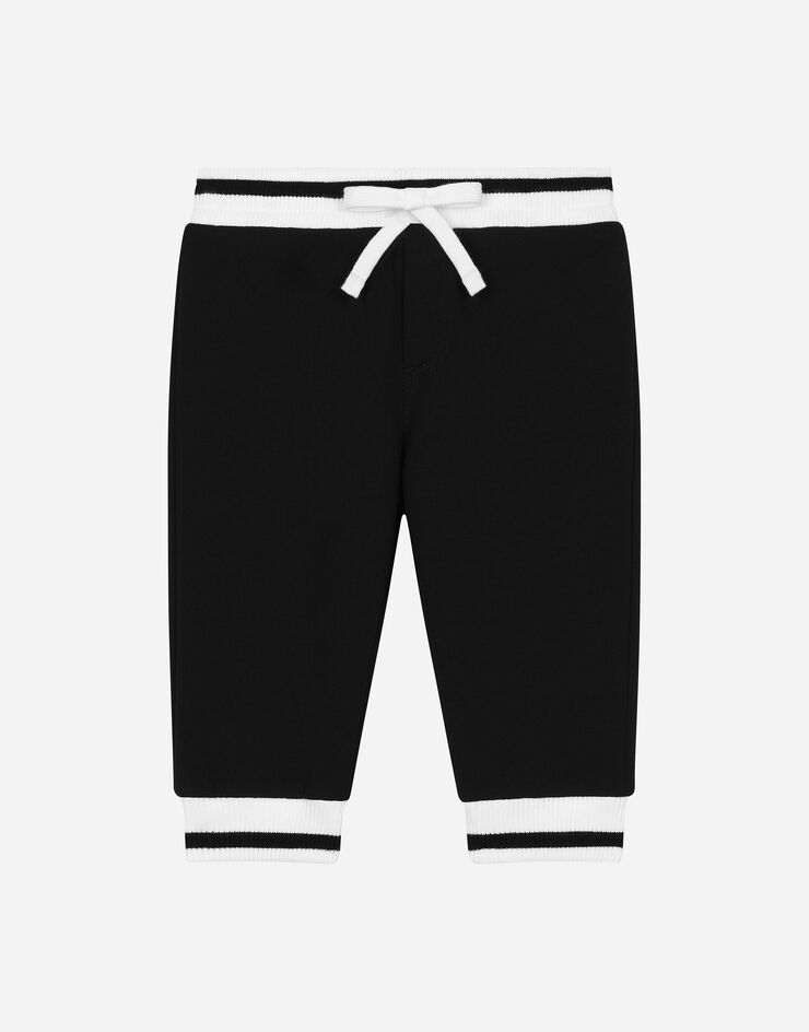 Dolce & Gabbana Jersey jogging pants with Dolce&Gabbana logo Black L1JPIGG7N4M