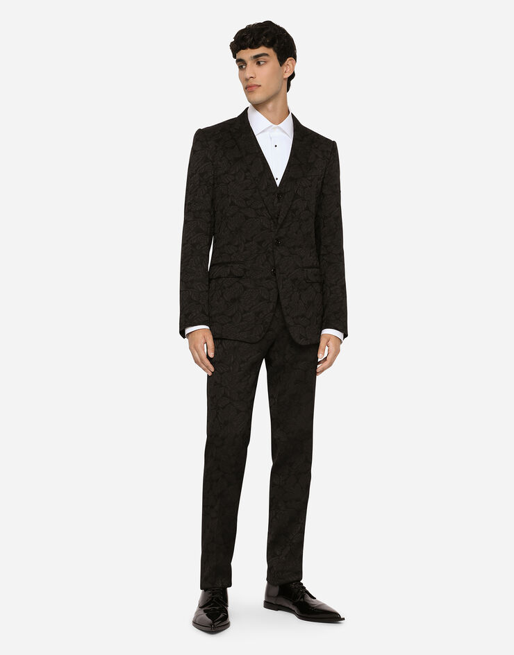 Dolce & Gabbana Floral jacquard Martini suit BLACK GK3XMTFJRD1