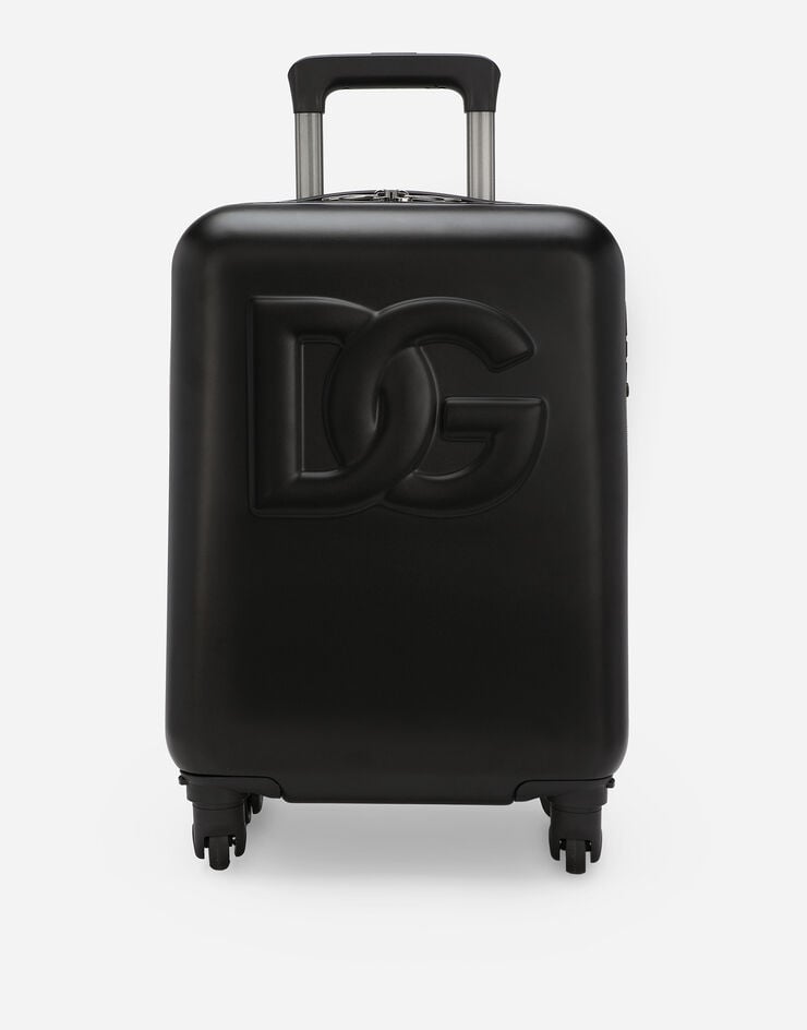 Dolce & Gabbana Hard case trolley with DG logo Black EM0134AN883