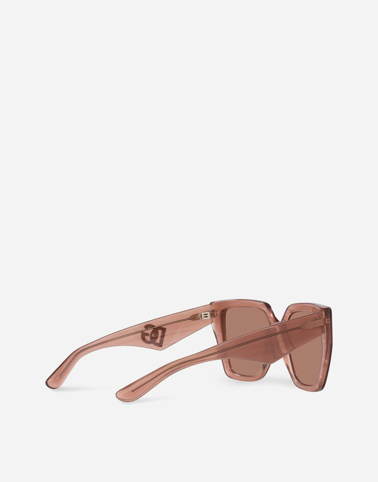 Dolce & Gabbana نظارة DG شمسية متقاطعة الكراميل VG443BVP113