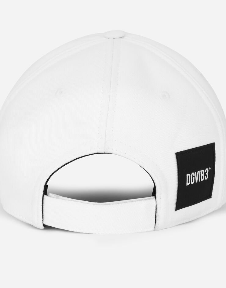 Dolce & Gabbana Cotton hat with peak and DGVIB3 logo 화이트 LJ5H40G7M7C