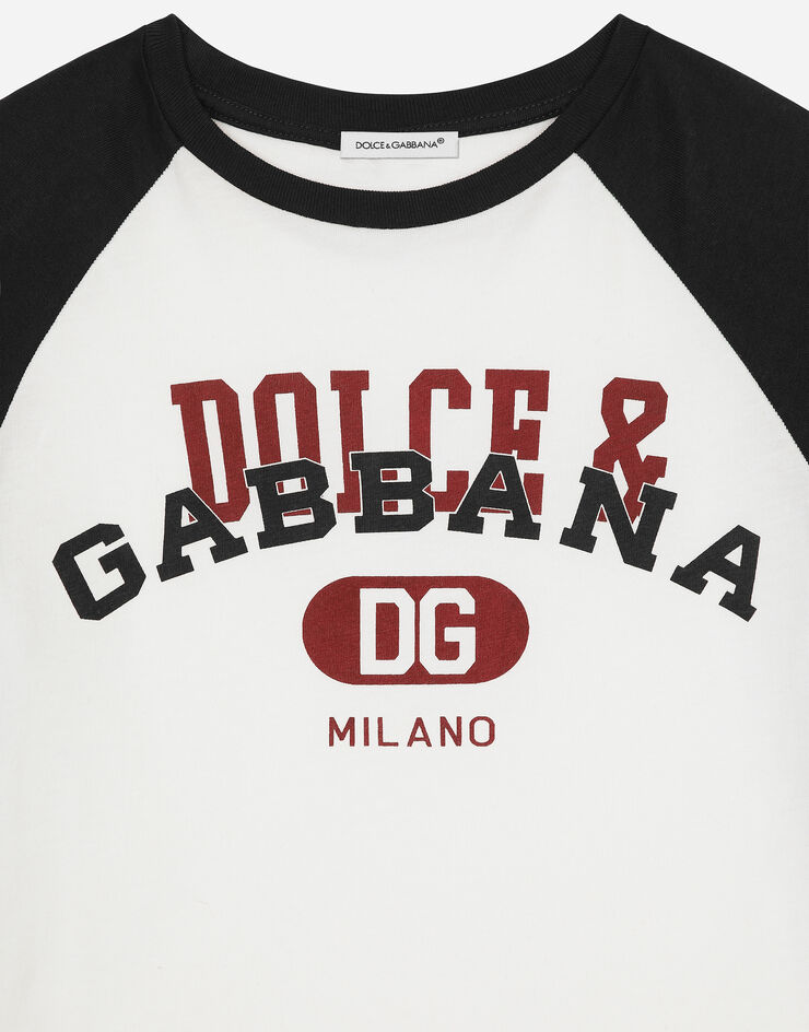 Dolce & Gabbana Футболка из джерси с логотипом Dolce&Gabbana разноцветный L4JTHZG7NOC