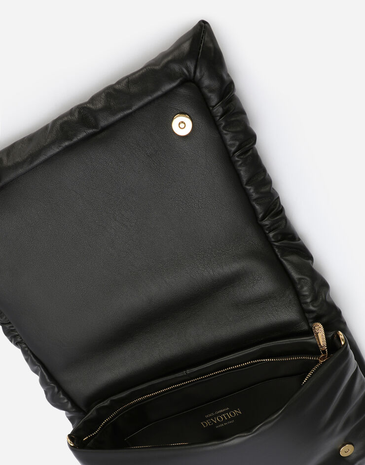 Dolce&Gabbana Сумка Devotion Soft среднего размера из телячьей кожи черный BB7349AK274