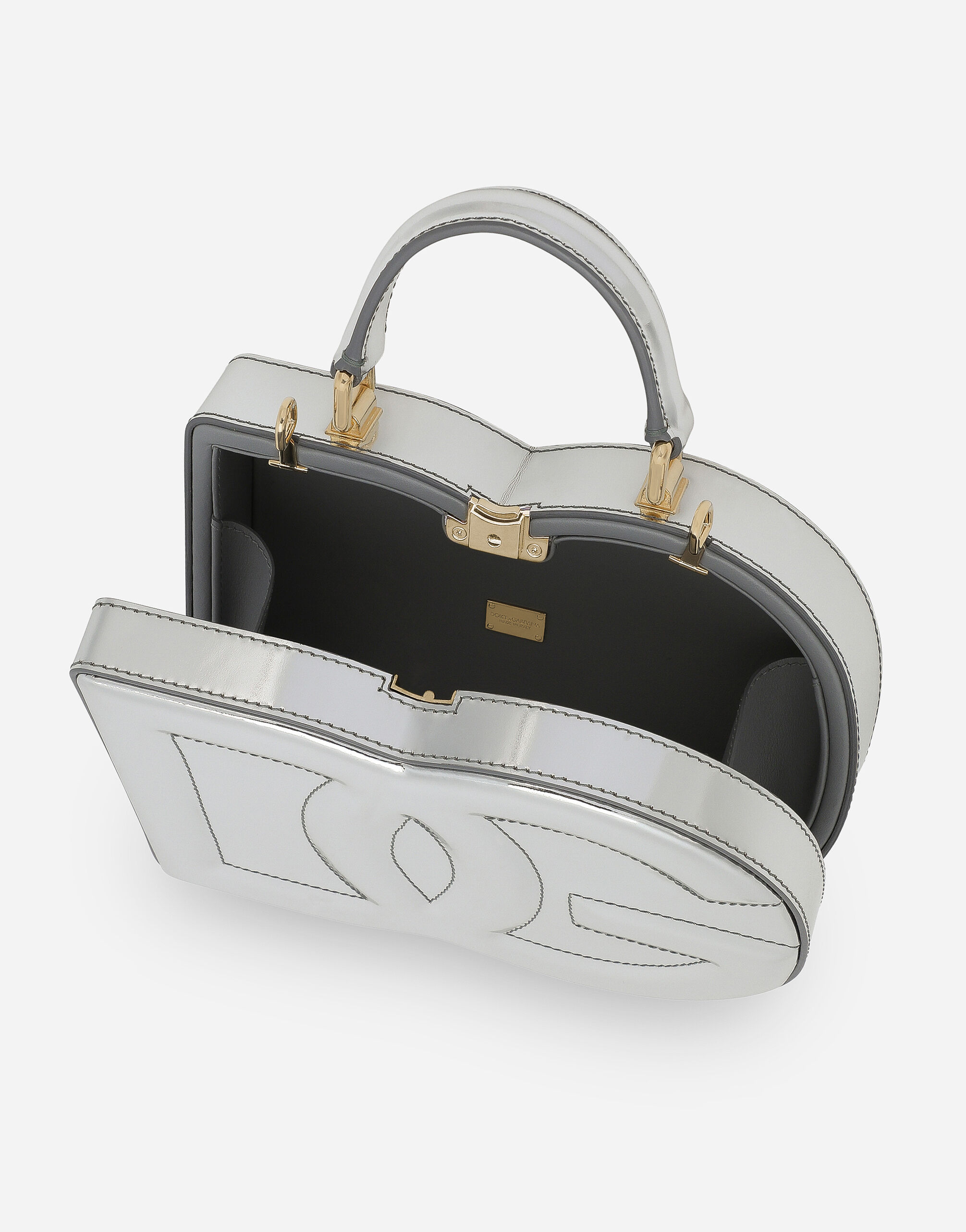 Dolce & Gabbana DG Logo Bag crossbody box bag female Silver