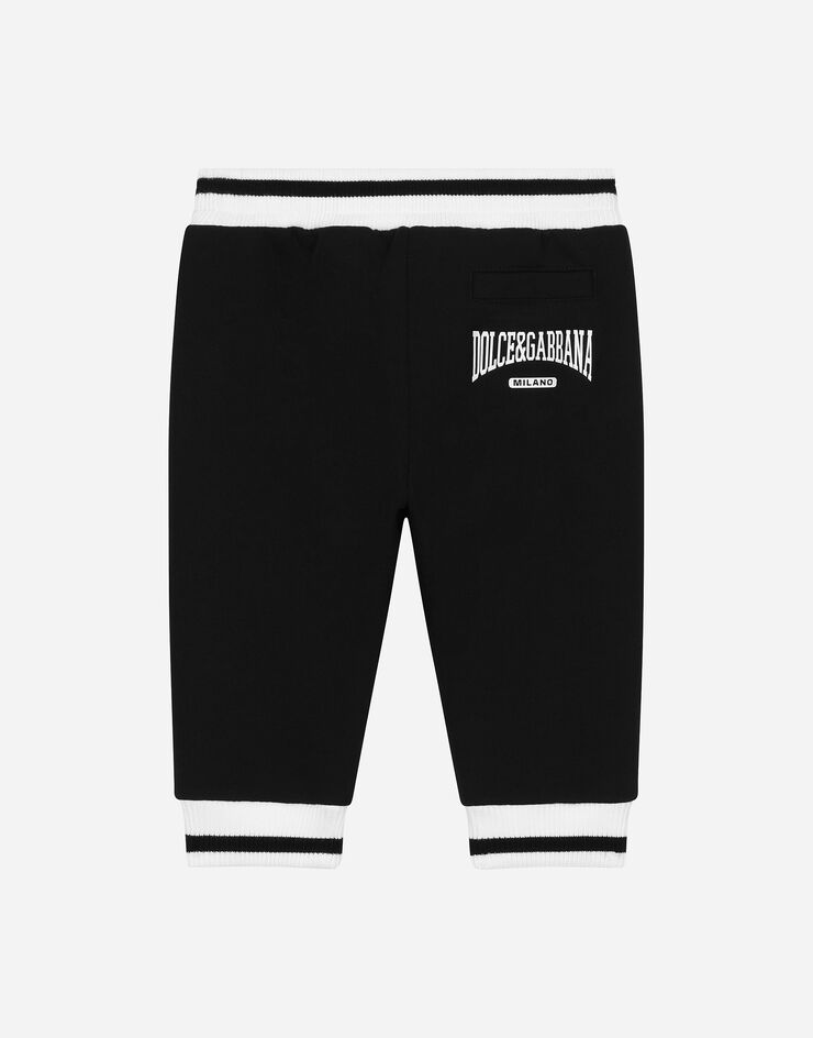 Dolce & Gabbana Jersey jogging pants with Dolce&Gabbana logo Black L1JPIGG7N4M