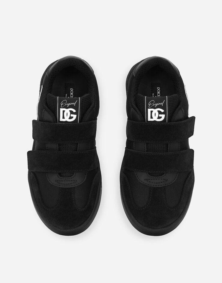 Dolce & Gabbana Sneakers basses DG Original en cuir de veau à logo DG Noir DA5254A4278