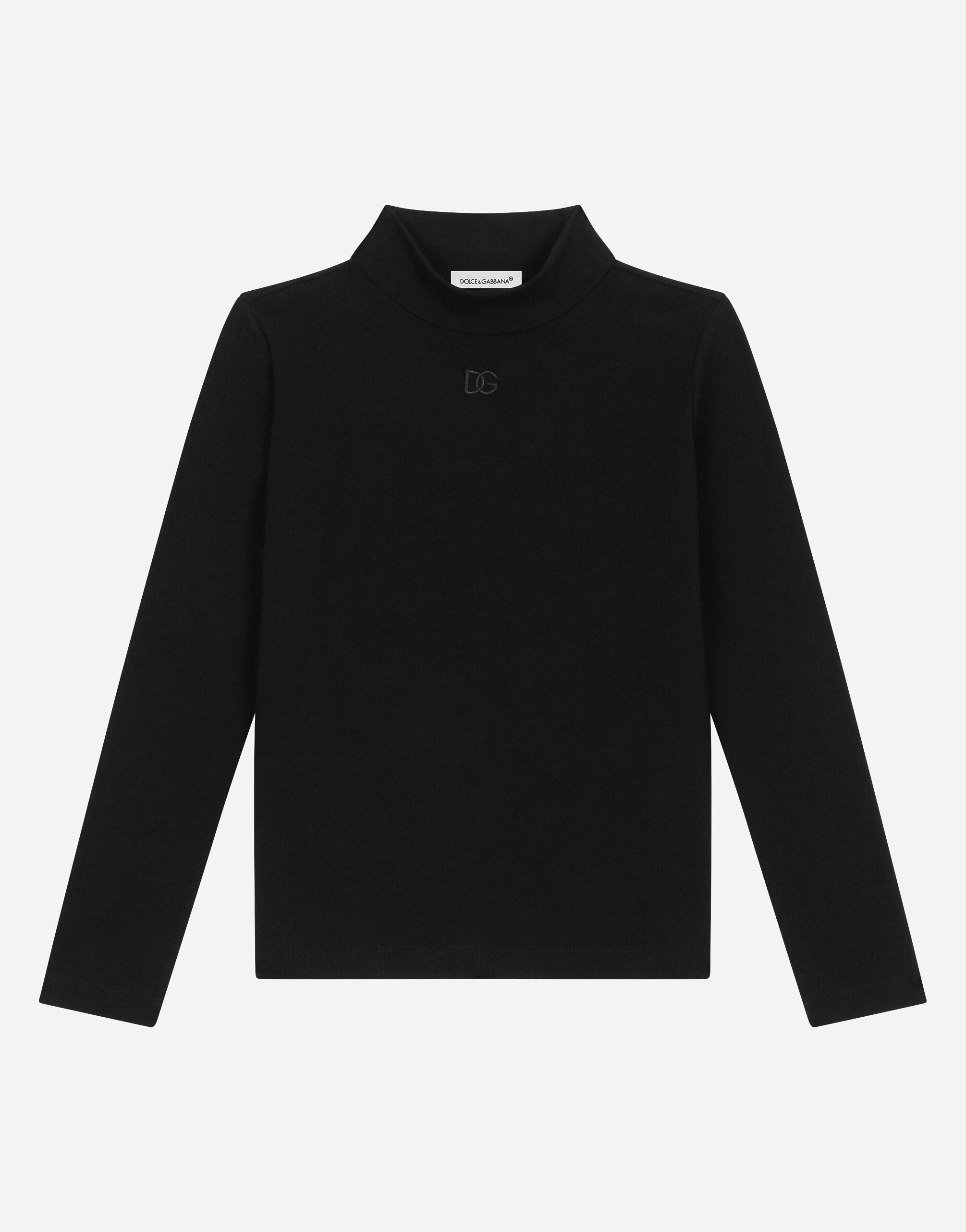 ${brand} Jersey mock turtle-neck ${colorDescription} ${masterID}