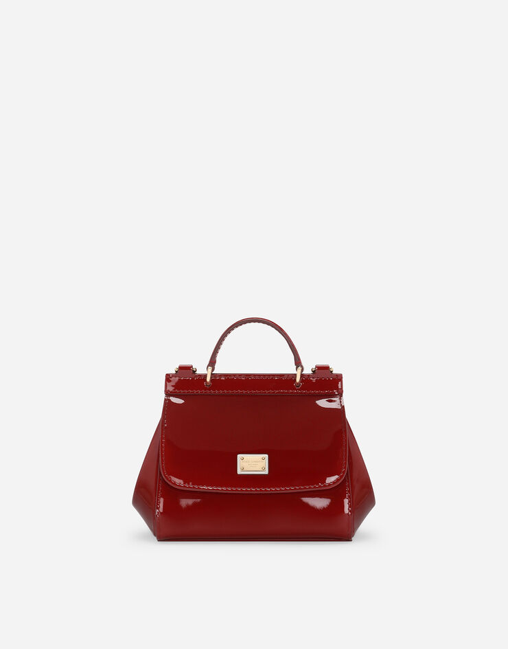 Dolce & Gabbana Patent leather Sicily bag Bordeaux EB0003A1067