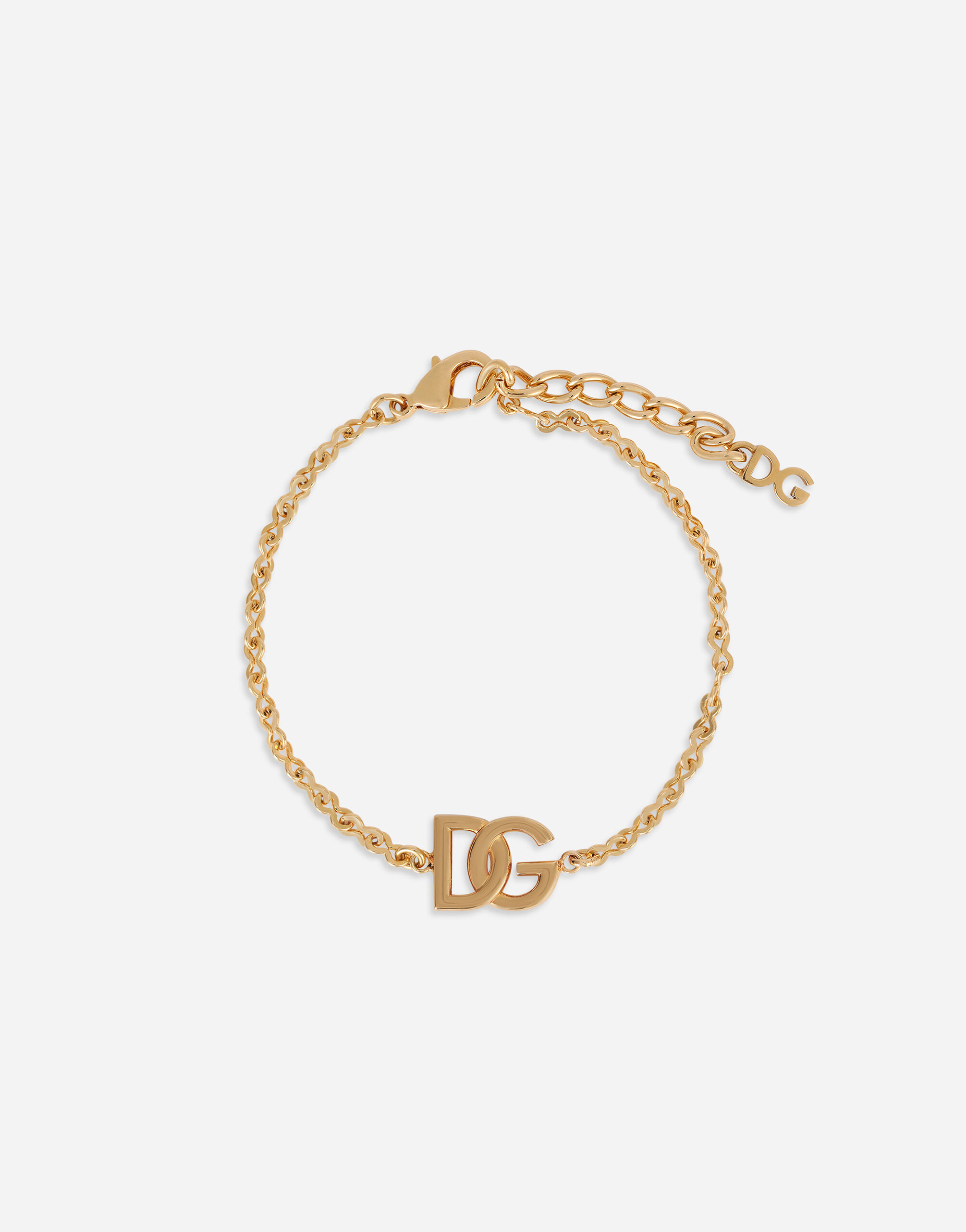 Dolce&Gabbana Link bracelet with DG-logo Black BM2123AQ437