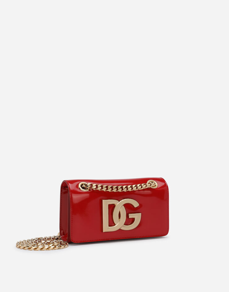 Dolce & Gabbana 3.5 フォーンバッグ シャイニーカーフスキン レッド BI3152A1037