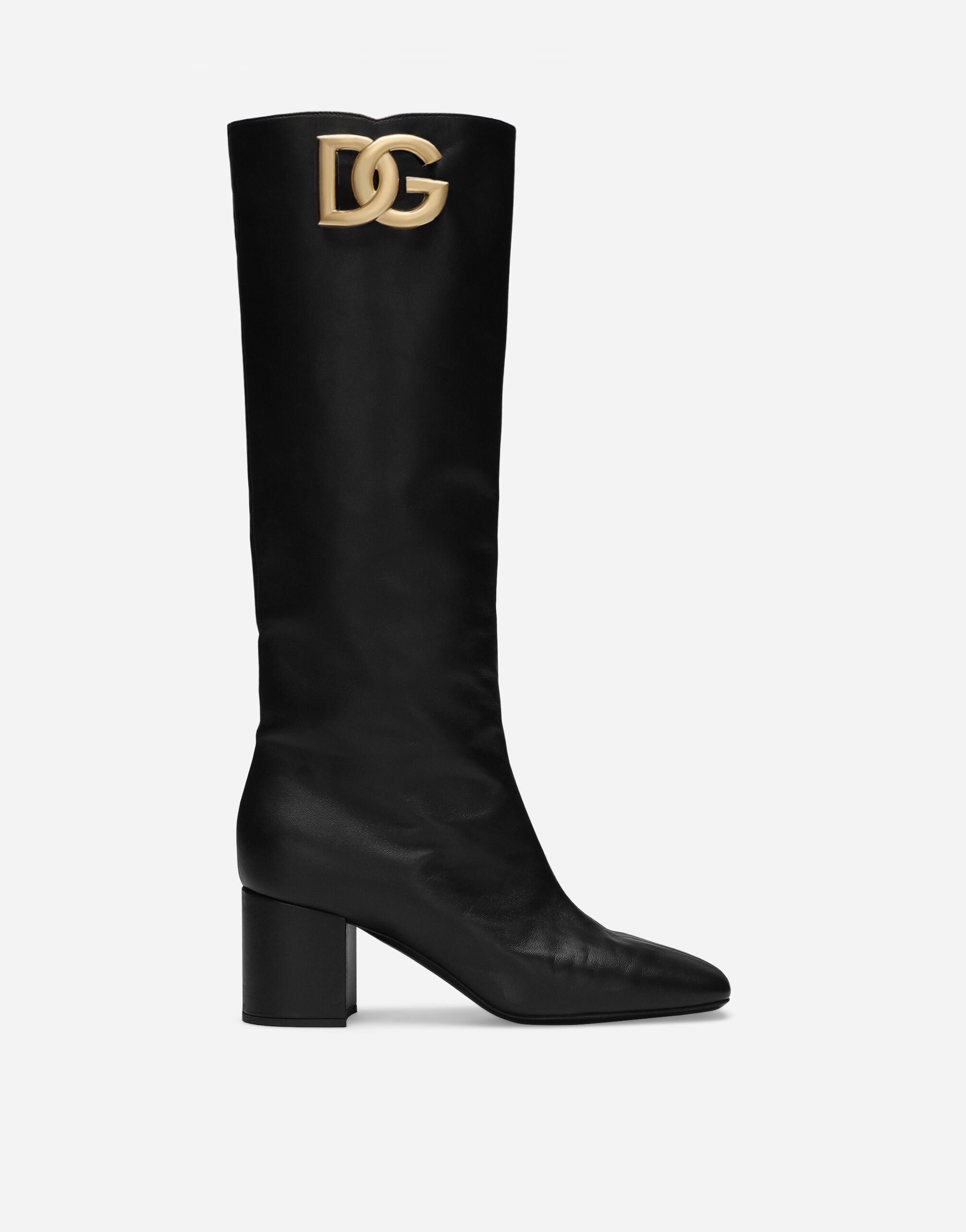 Dolce & Gabbana حذاء بوت من جلد نابا طبعة جلود الحيوانات BB7116AM568