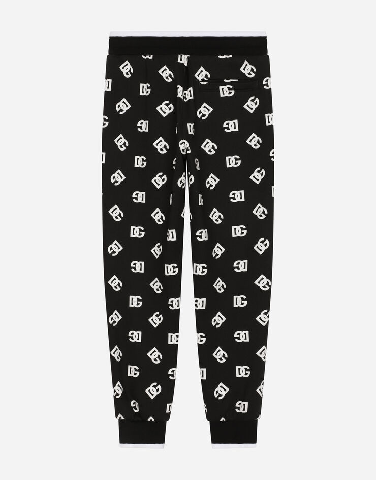 Dolce & Gabbana Pantalón de chándal en punto con estampado del logotipo DG Multicolor L4JPGDHS7JG