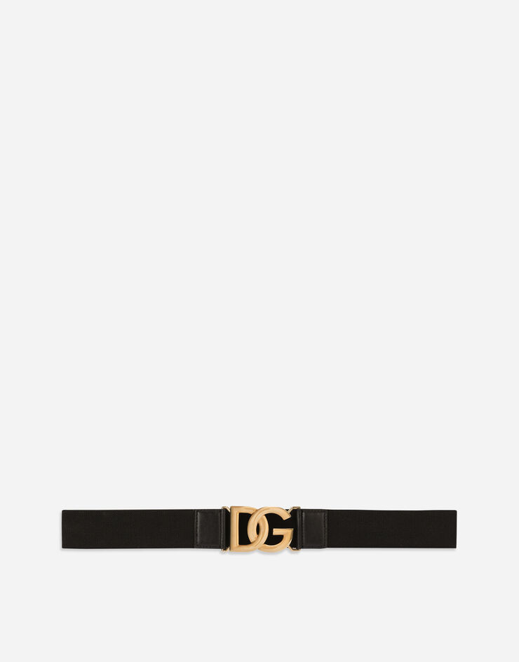 Stretch belt with DG logo in Multicolor for | Dolce&Gabbana® US