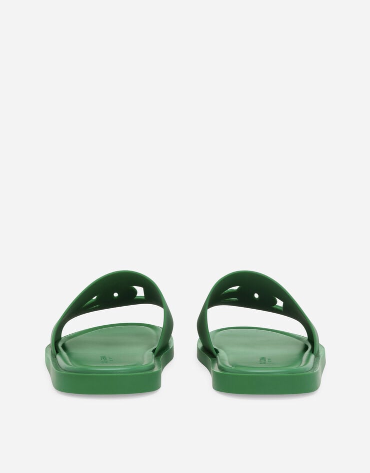 Dolce & Gabbana Пляжные шлепанцы из резины зеленый CS2215AN994