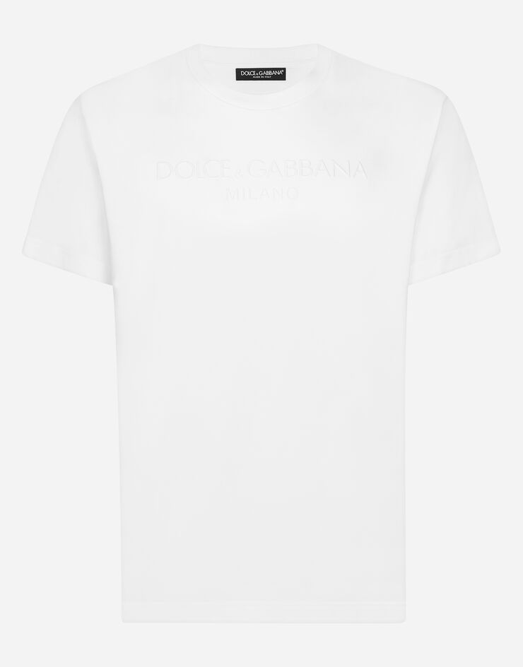 Round-neck T-shirt with Dolce&Gabbana print in White for | Dolce ...