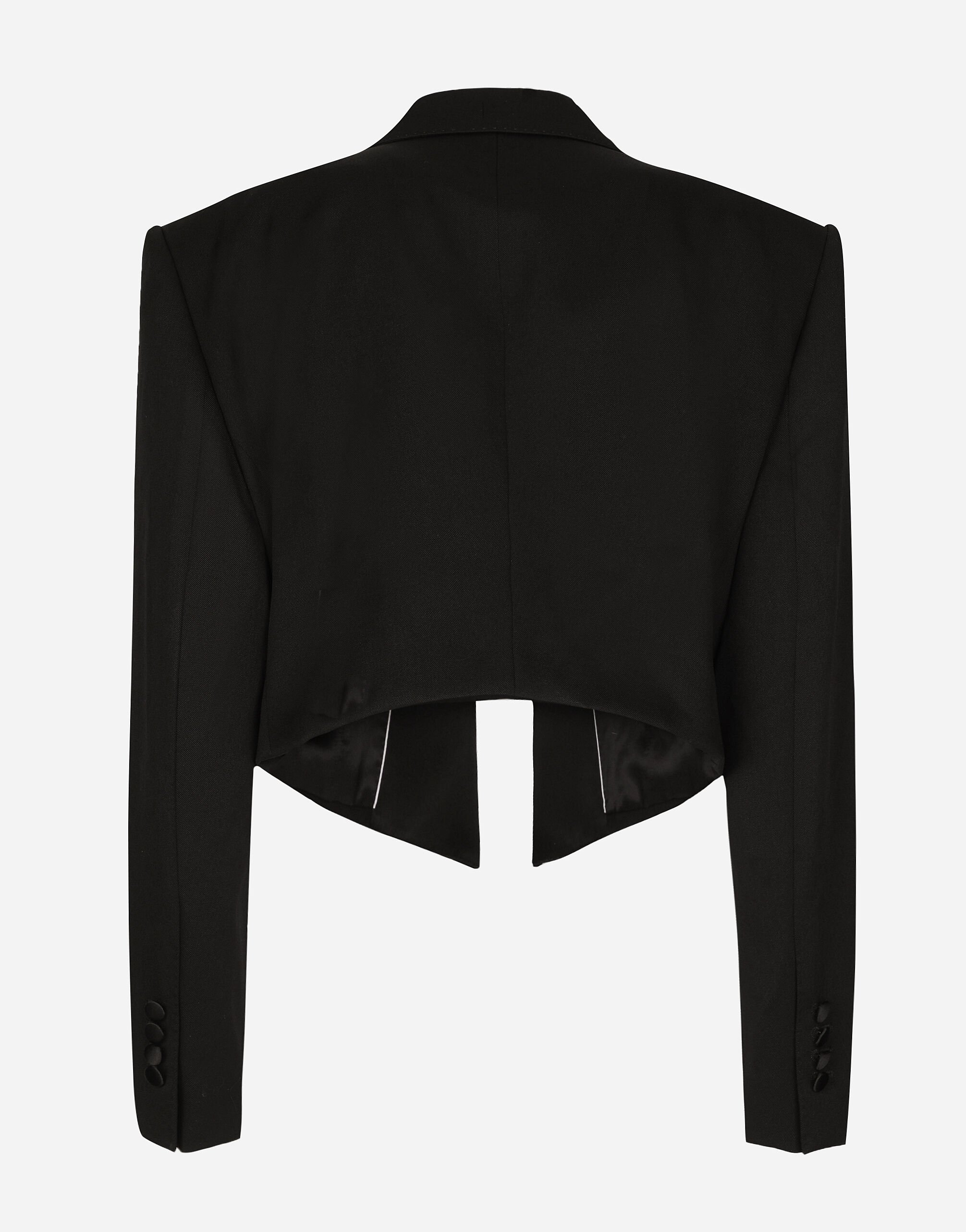 Wool gabardine Spencer tuxedo jacket