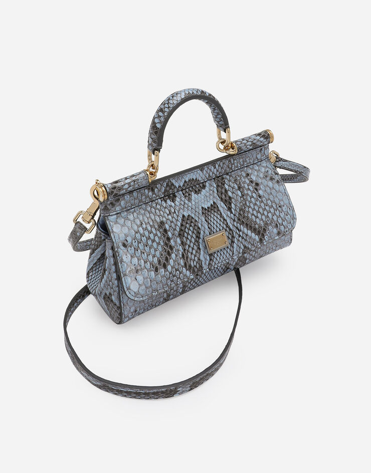 Dolce & Gabbana Sac à main Sicily petit format Bleu Clair BB7116A2111