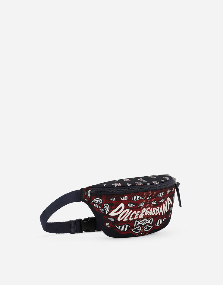 Dolce & Gabbana Nylon belt bag with bandanna print Print EM0072AW426