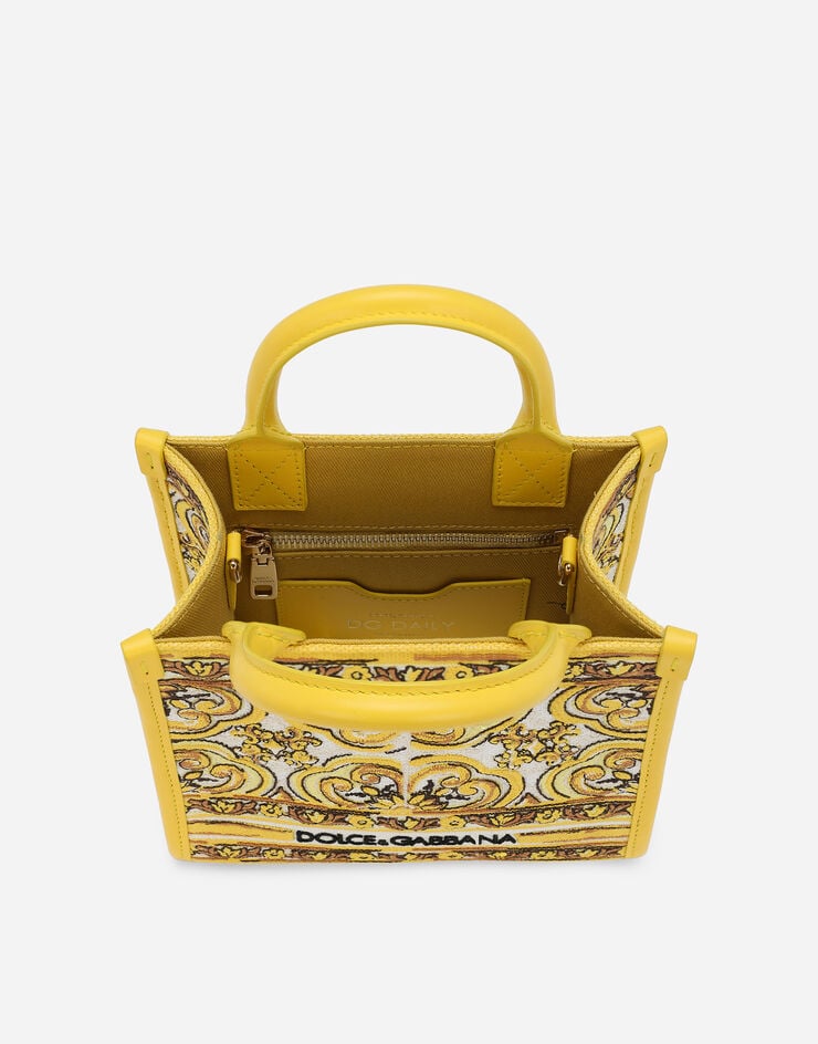 Dolce & Gabbana Сумка-шоппер мини DG Daily желтый BB7479AW050