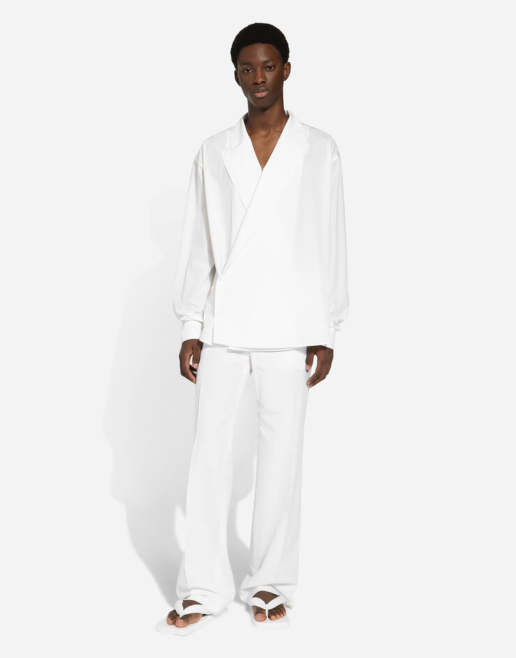 Dolce & Gabbana コットン オーバーサイズ シャツ ホワイト G5LI3TFU5T9