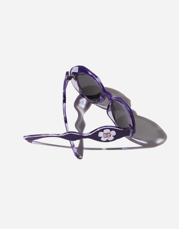 Dolce & Gabbana Sonnenbrille Flower Power Violett VG600KVN587