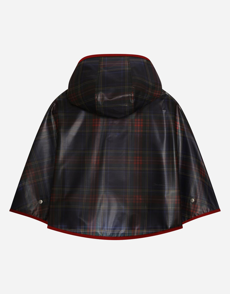 Dolce & Gabbana Cape aus PVC mit Tartan-Print Mehrfarbig L54C50FSSKV