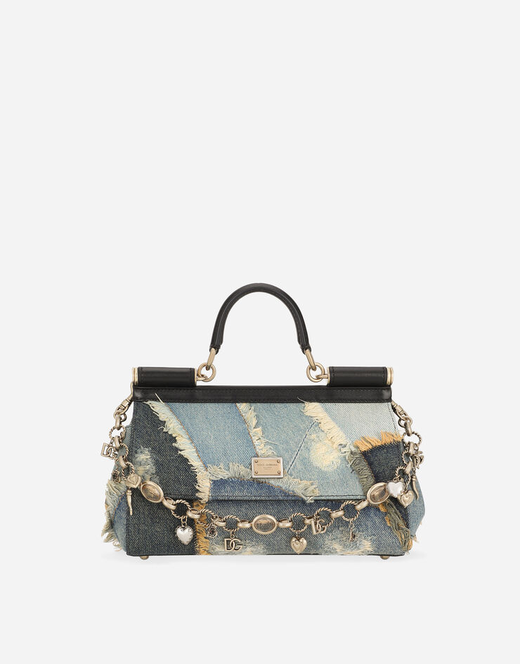 Dolce & Gabbana Sicily 中号长款手袋 蓝 BB7652A9U75