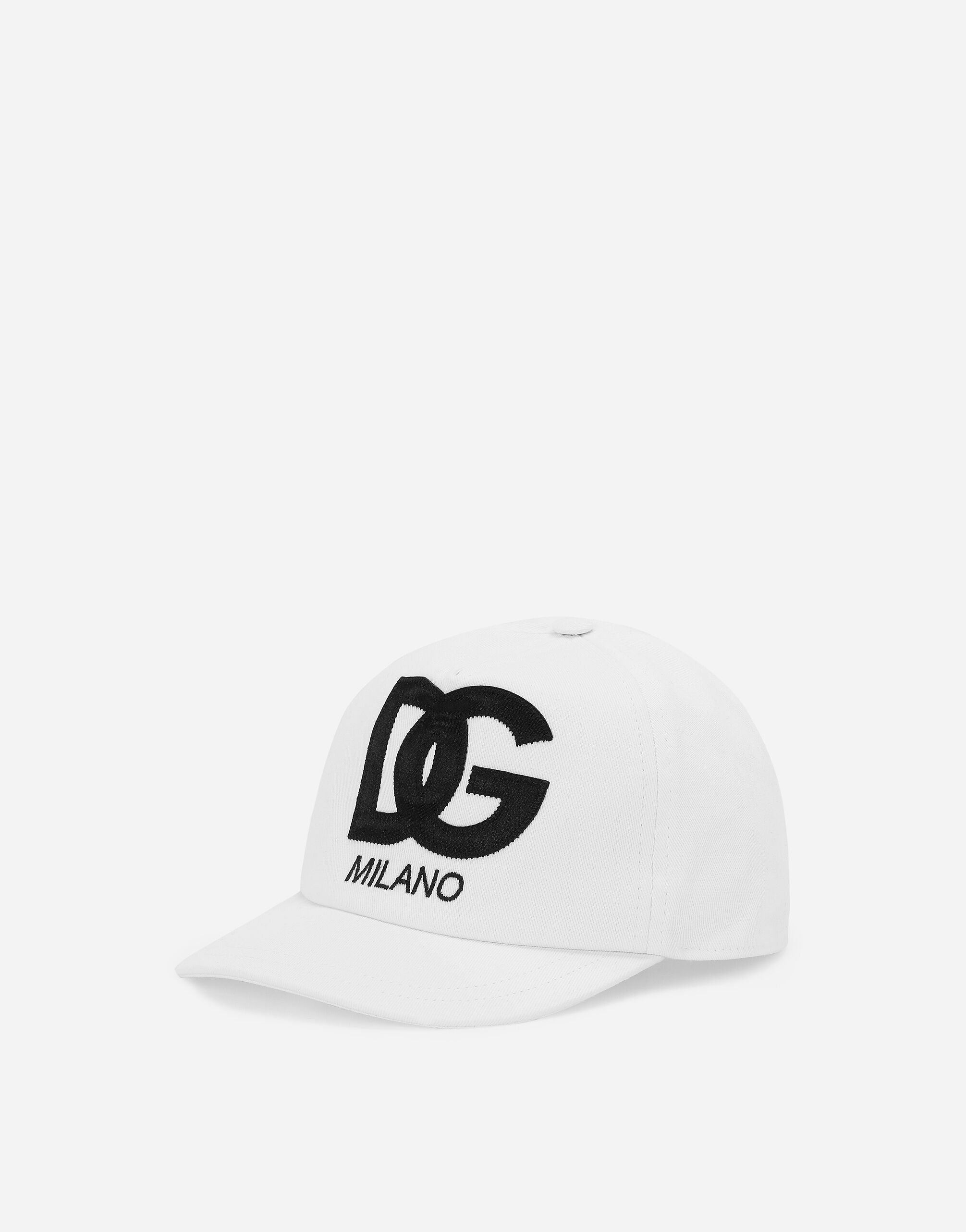 Dolce & Gabbana Baseball cap with DG logo White LB4H80G7NWB