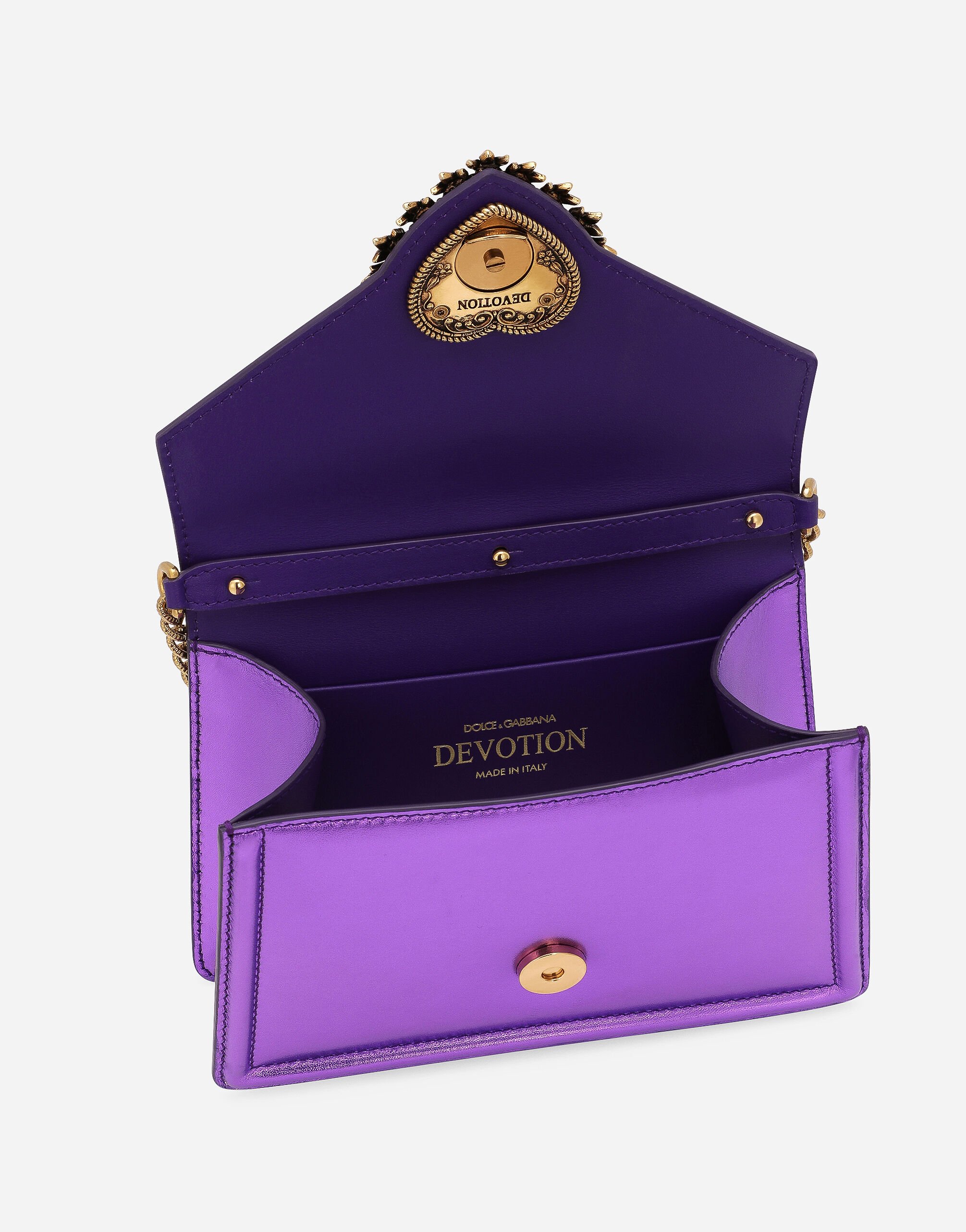 Small Devotion top-handle bag in Purple for | Dolce&Gabbana® US