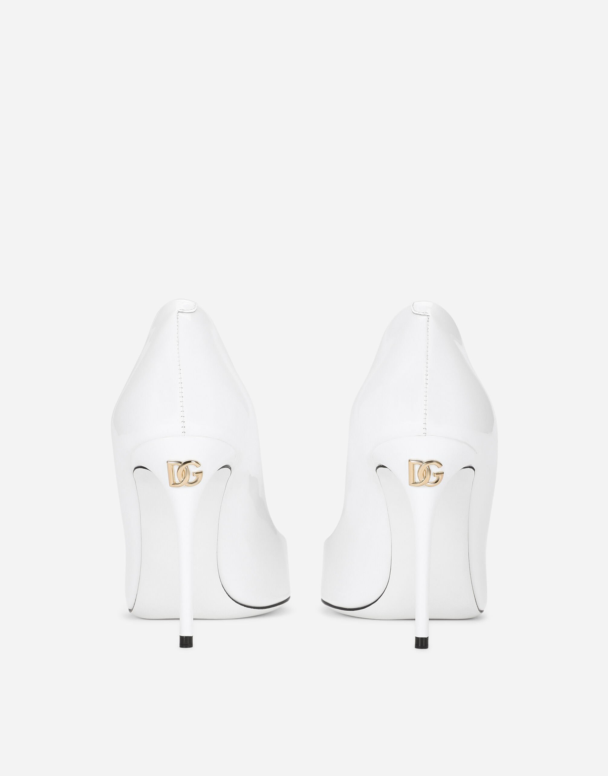 Patent leather Cardinale pumps in White for Women | Dolce&Gabbana®